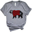 Plaid Racoon-1167 Unisex T-Shirt