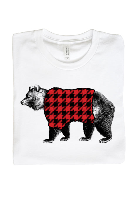 Plaid Racoon-1167 Unisex T-Shirt