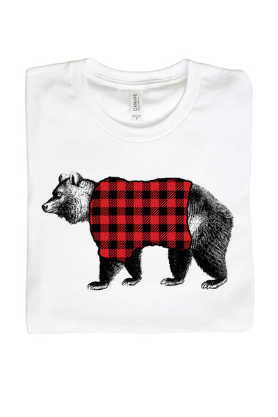 Plaid Racoon-1167 Unisex T-Shirt