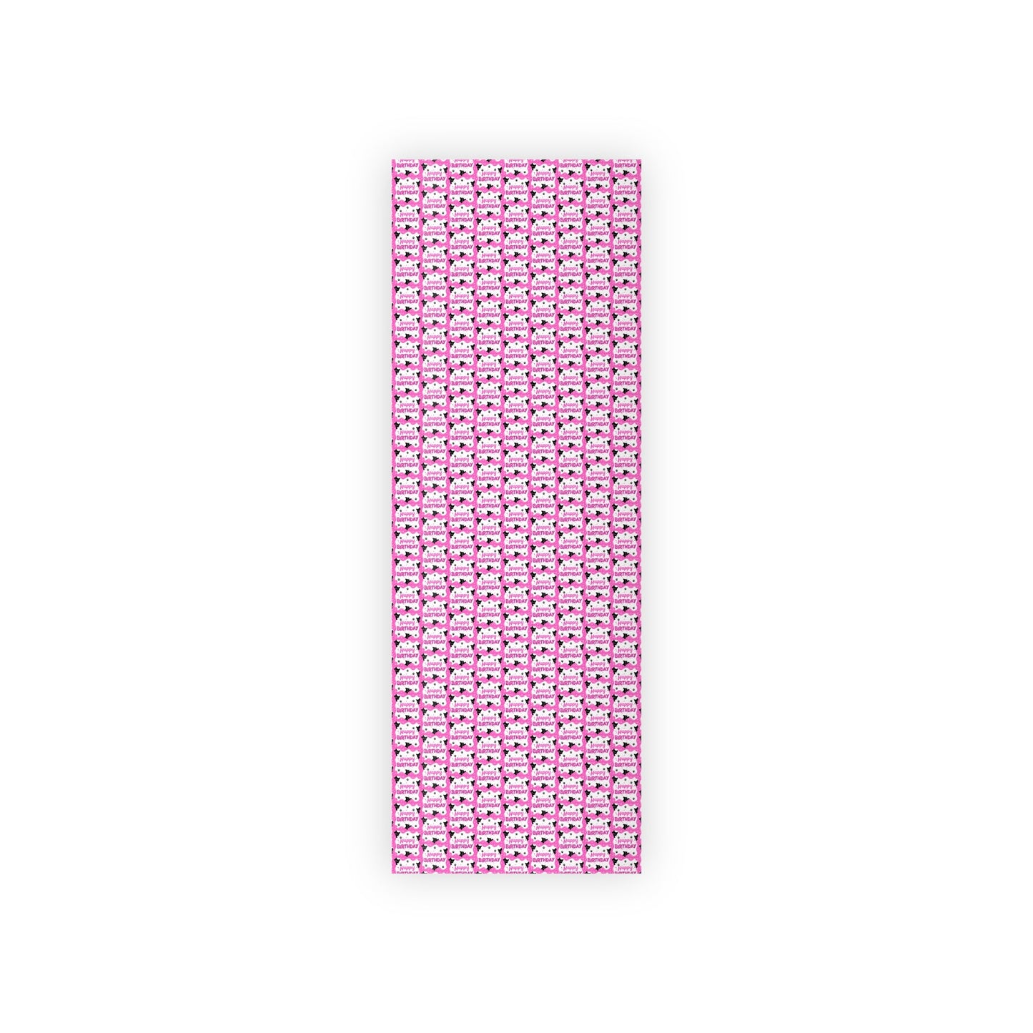 Pink Kitty Birthday Wrapping Paper Roll