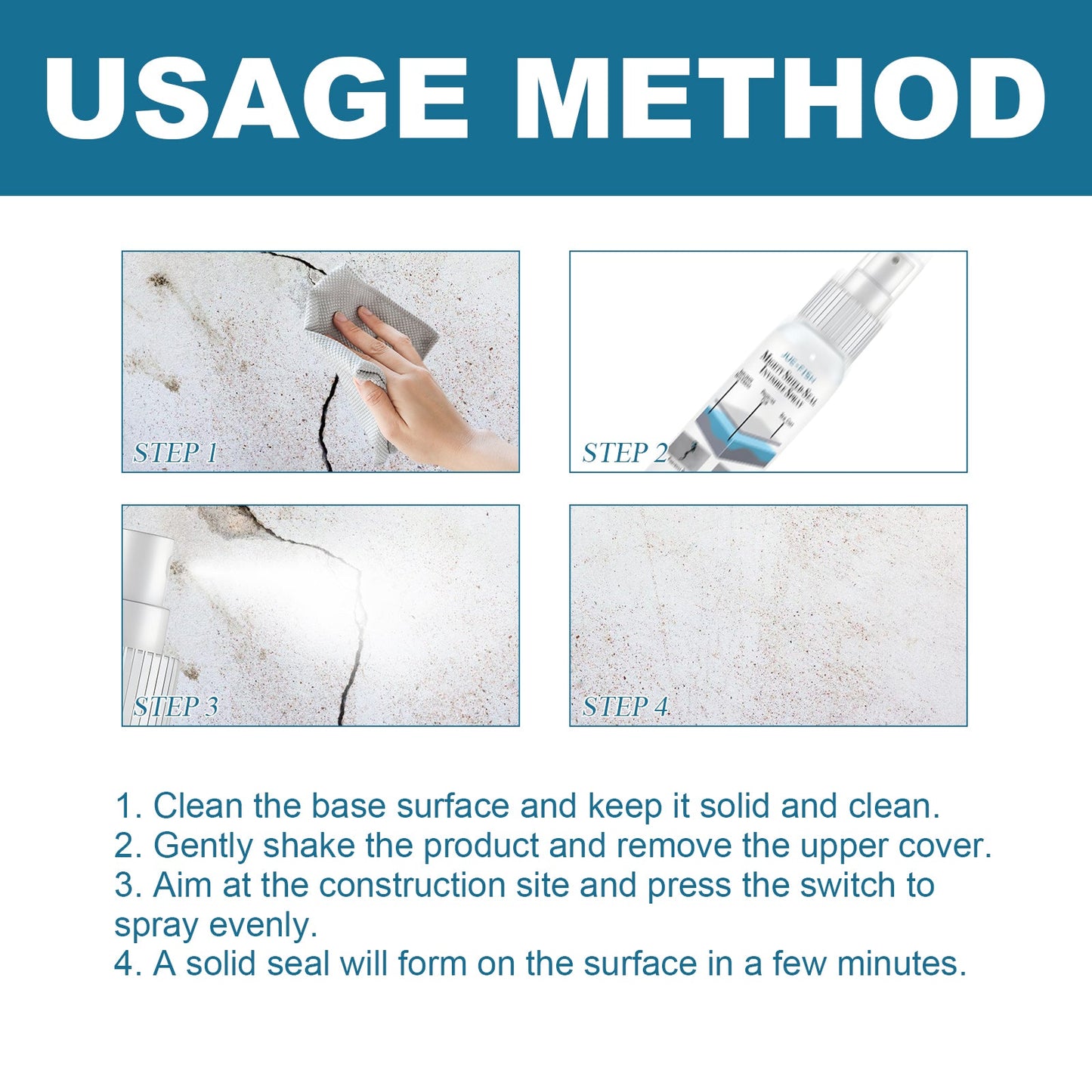 Invisible Waterproof Leak Repair Spray for Tiles and Walls
