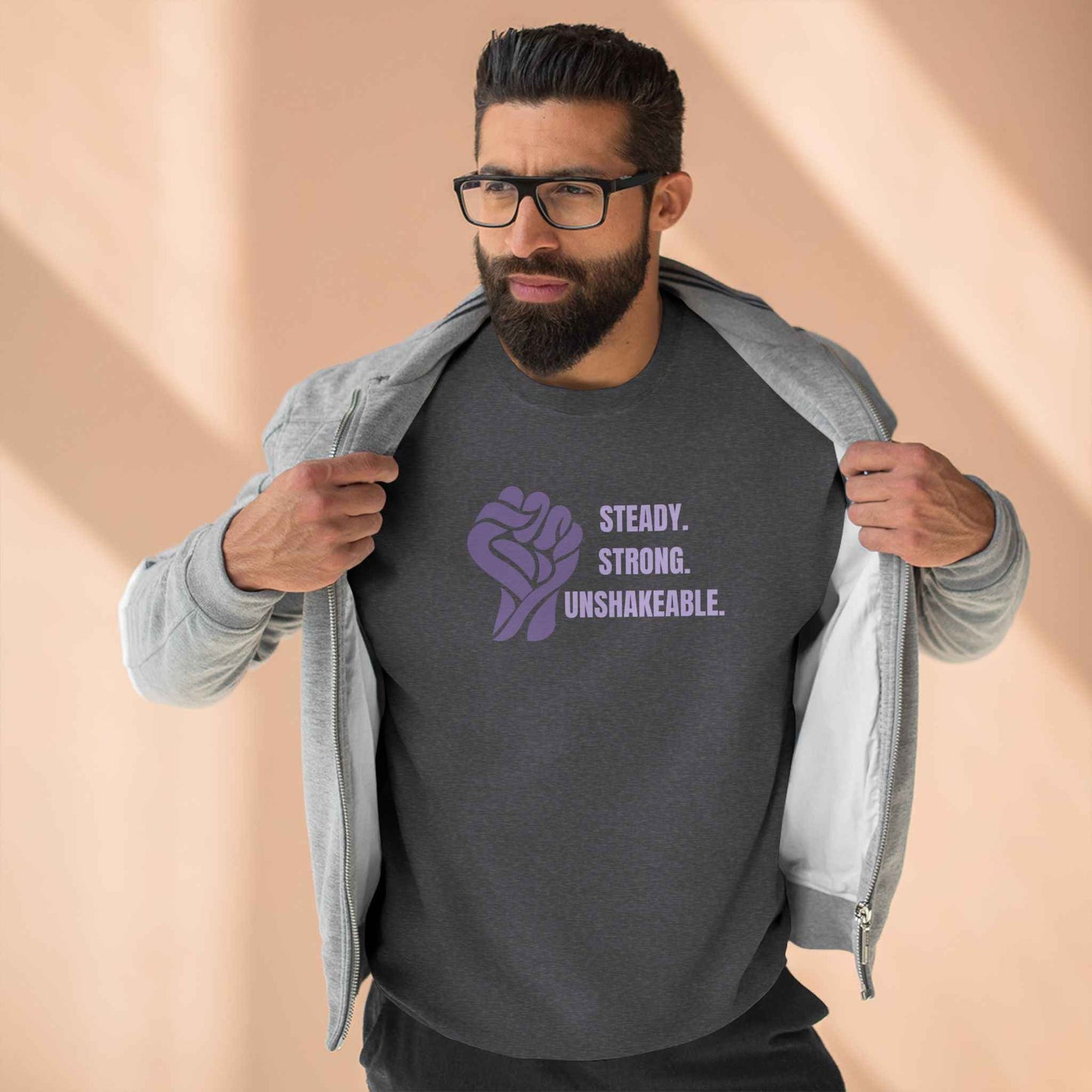 Constante. Fuerte. Inquebrantable. Sudadera de Concienciación sobre la Epilepsia