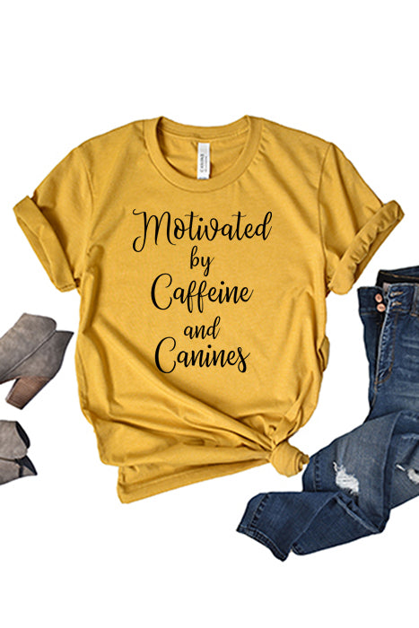 Motivated By Caffeine Unisex T-Shirt - Korvel