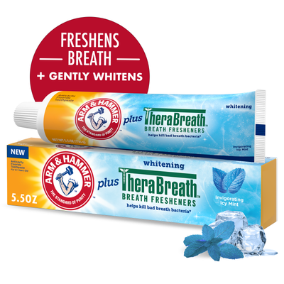 Arm & Hammer Plus TheraBreath Toothpaste - Icy Mint, 5.5 oz
