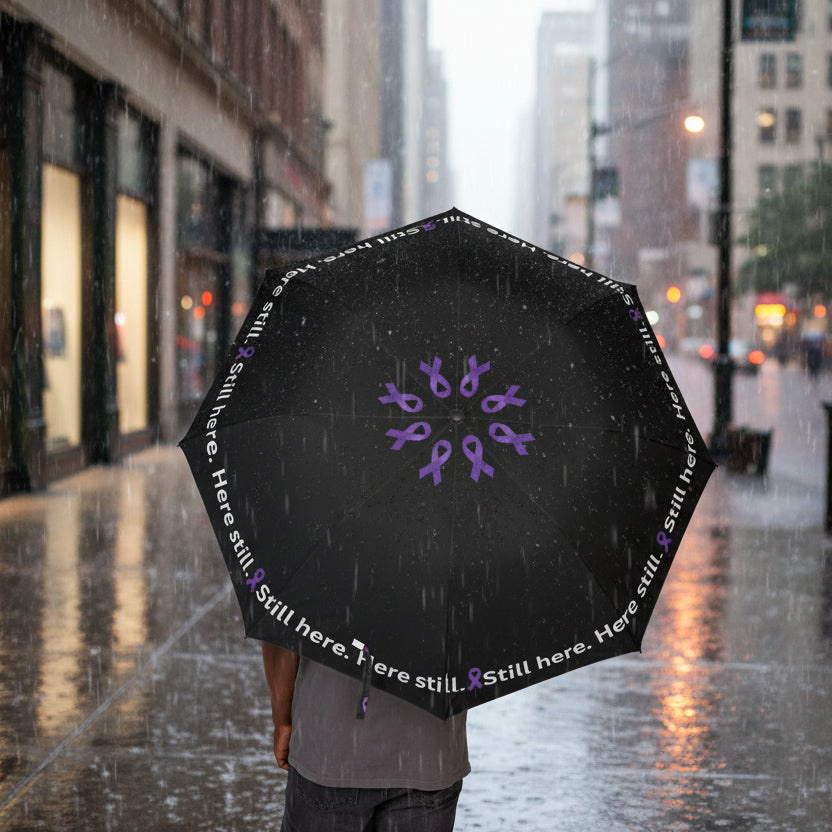 Still Here. Here Still. Epilepsy Awareness Umbrella