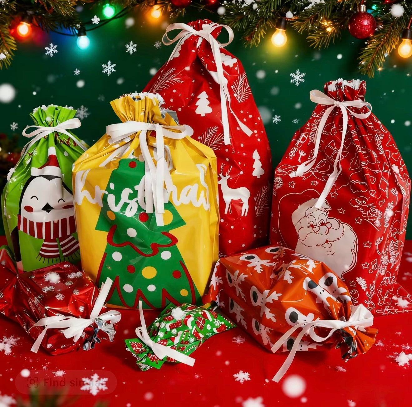 Juego de Bolsas de Regalo MerryWrap - 50 Bolsas de Fiesta Variadas