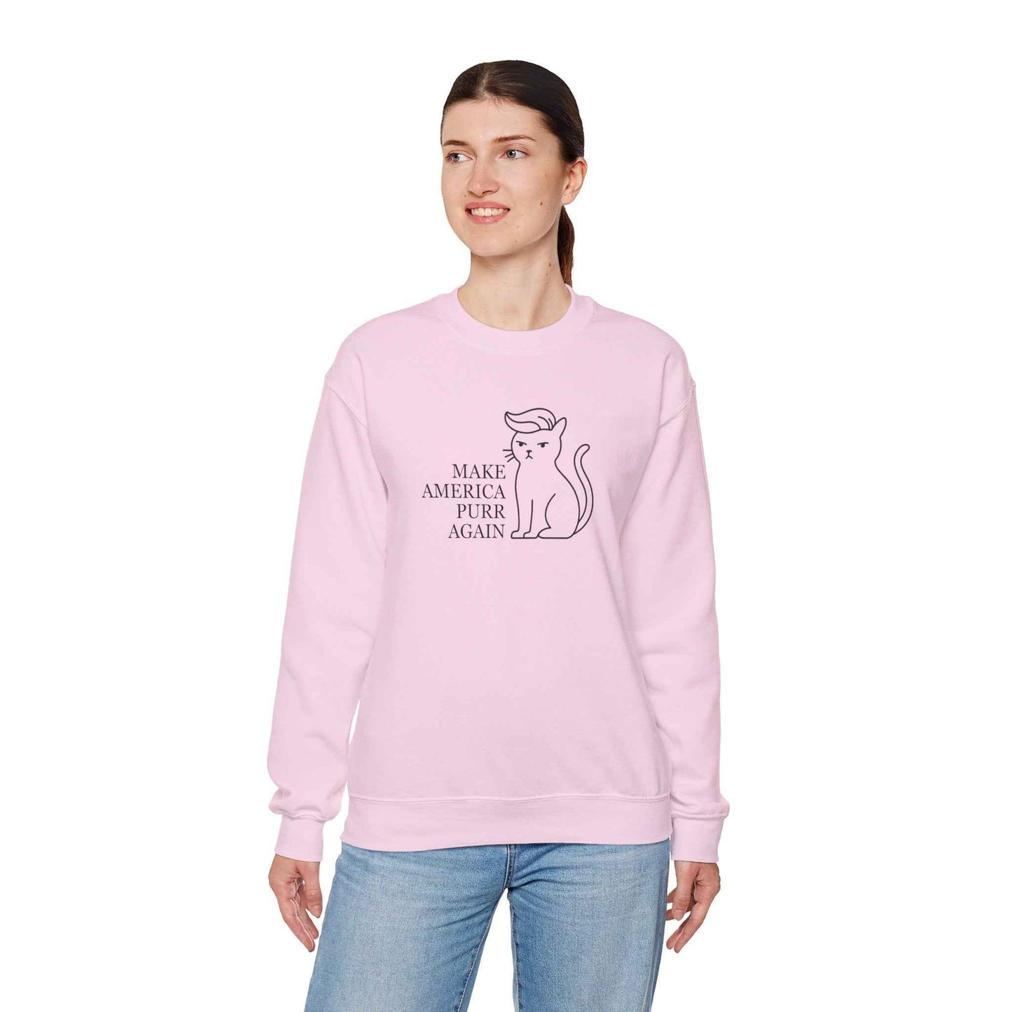 Rendre l'Amérique Purr à Nouveau Sweatshirt Parodique de Chat
