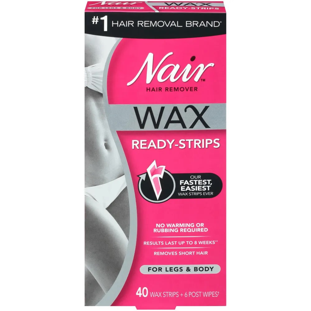 Nair Wax Ready Strips for Effortless Hair Removal