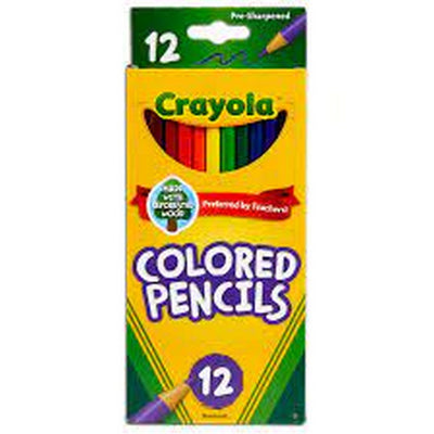 Crayola Long Colored Sharpened Pencils - 12 Count