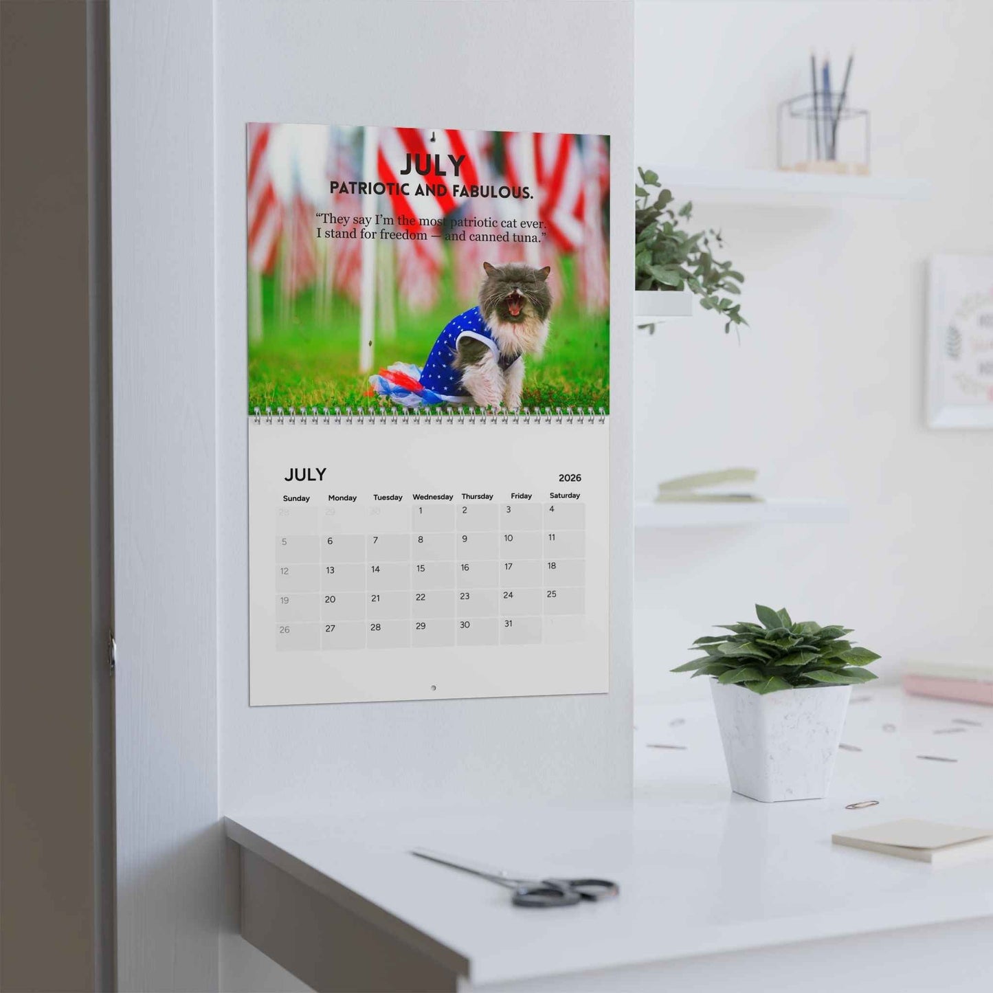 Calendrier 2026 L'Art du Ronronnement