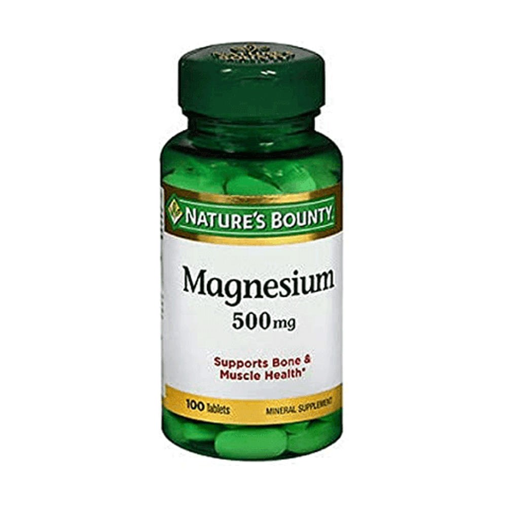 Tabletas de Magnesio de Alta Potencia de Nature's Bounty - 500 Mg