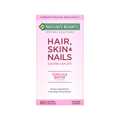 Solutions Optimales de Nature's Bounty Cheveux, Peau et Ongles avec Biotine