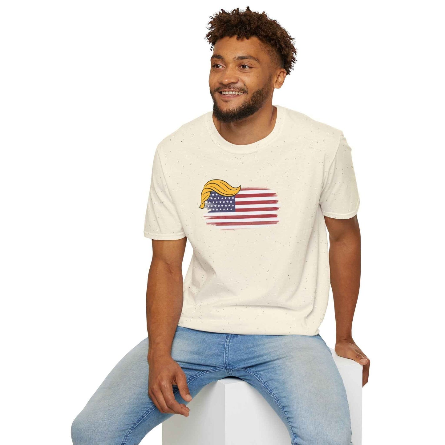 Camiseta Parodia Swoop & Stripes – Camiseta Unisex de Algodón Suave