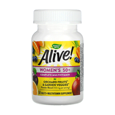 Nature's Way Alive Femmes 50+ Comprimés Multivitamines Complets - 50ct