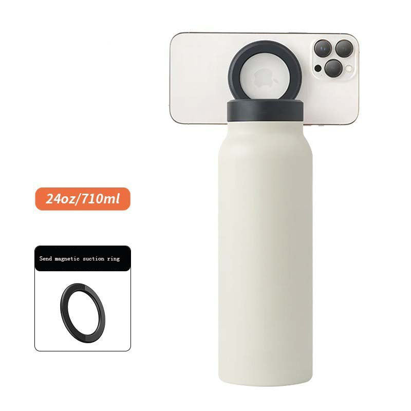 Premium Magnetic Insulated Cup with Phone Holder