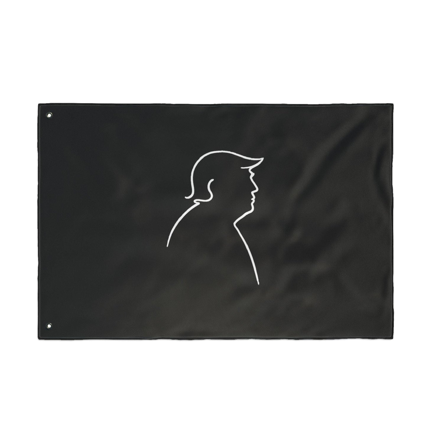 Minimalist Line Portrait Flag – Modern Political Design