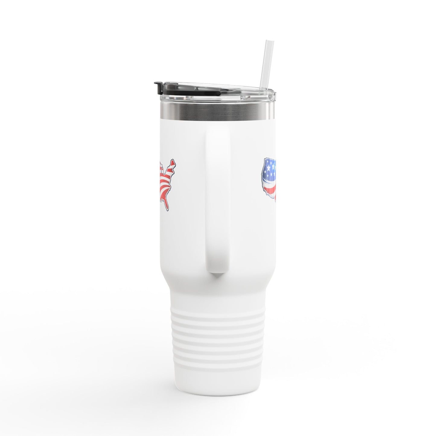 USA Map 40oz Insulated Tumbler with Handle