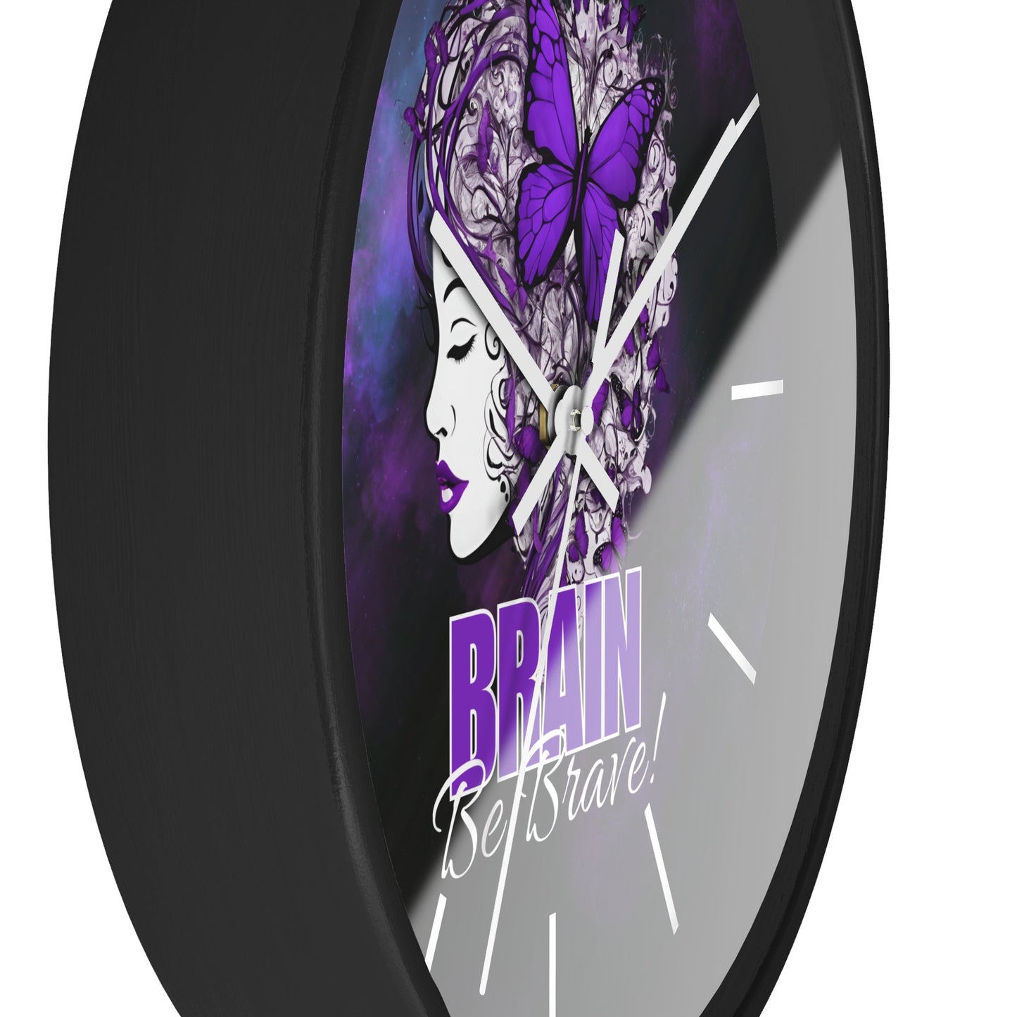 Horloge murale Beautiful Brain Be Brave