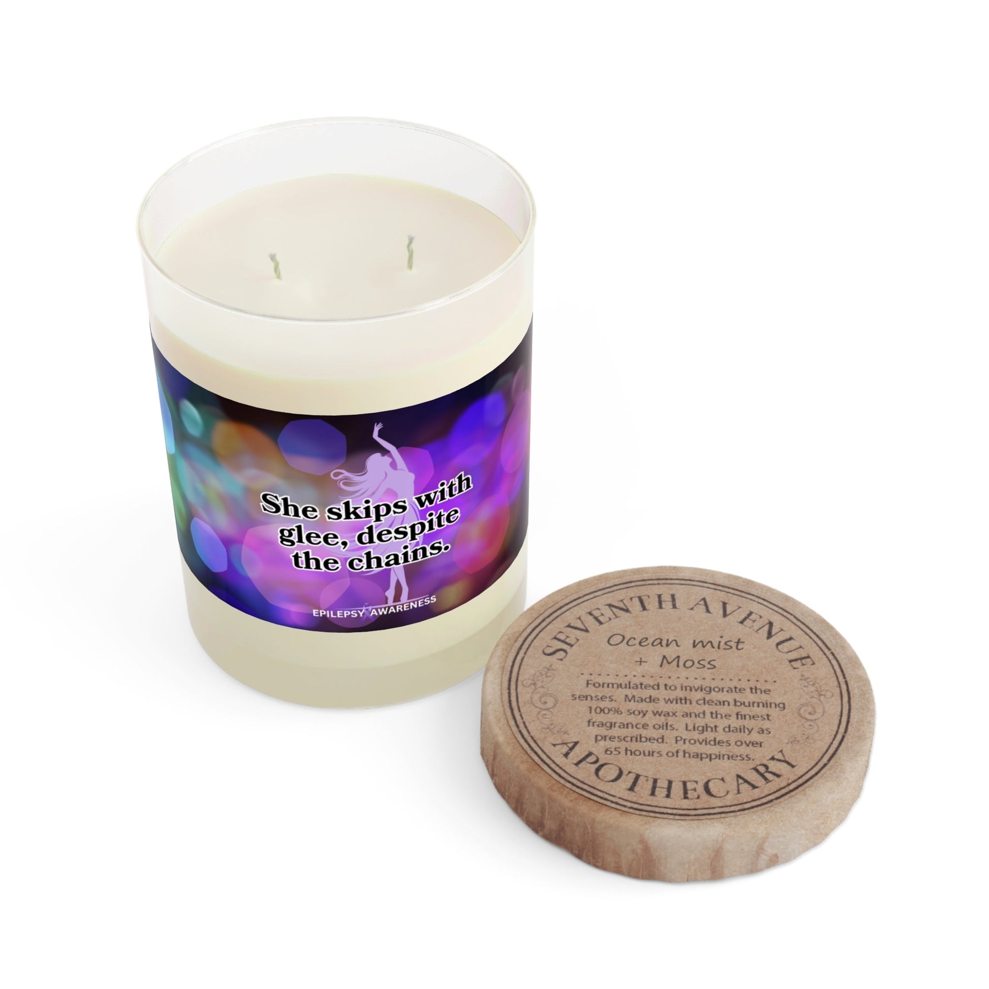 Joyful Essence Scented Candle - Elegant Glass, 11oz - Korvel