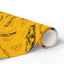 Zoomies Road Trip Cat Wrapping Paper - Golden Sketch Design