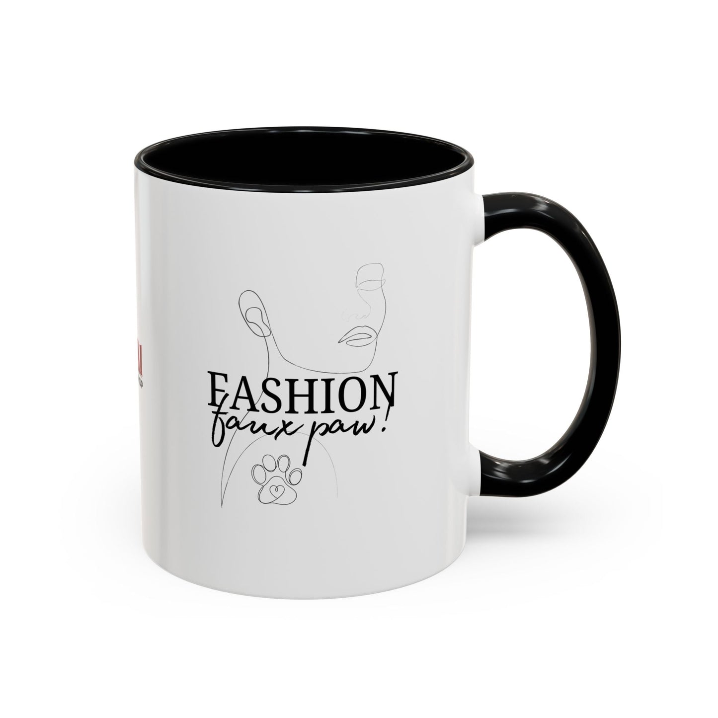 Stylish Faux Paw Accent Coffee Mug - Perfect for Your Brew (11oz & 15oz) - Korvel