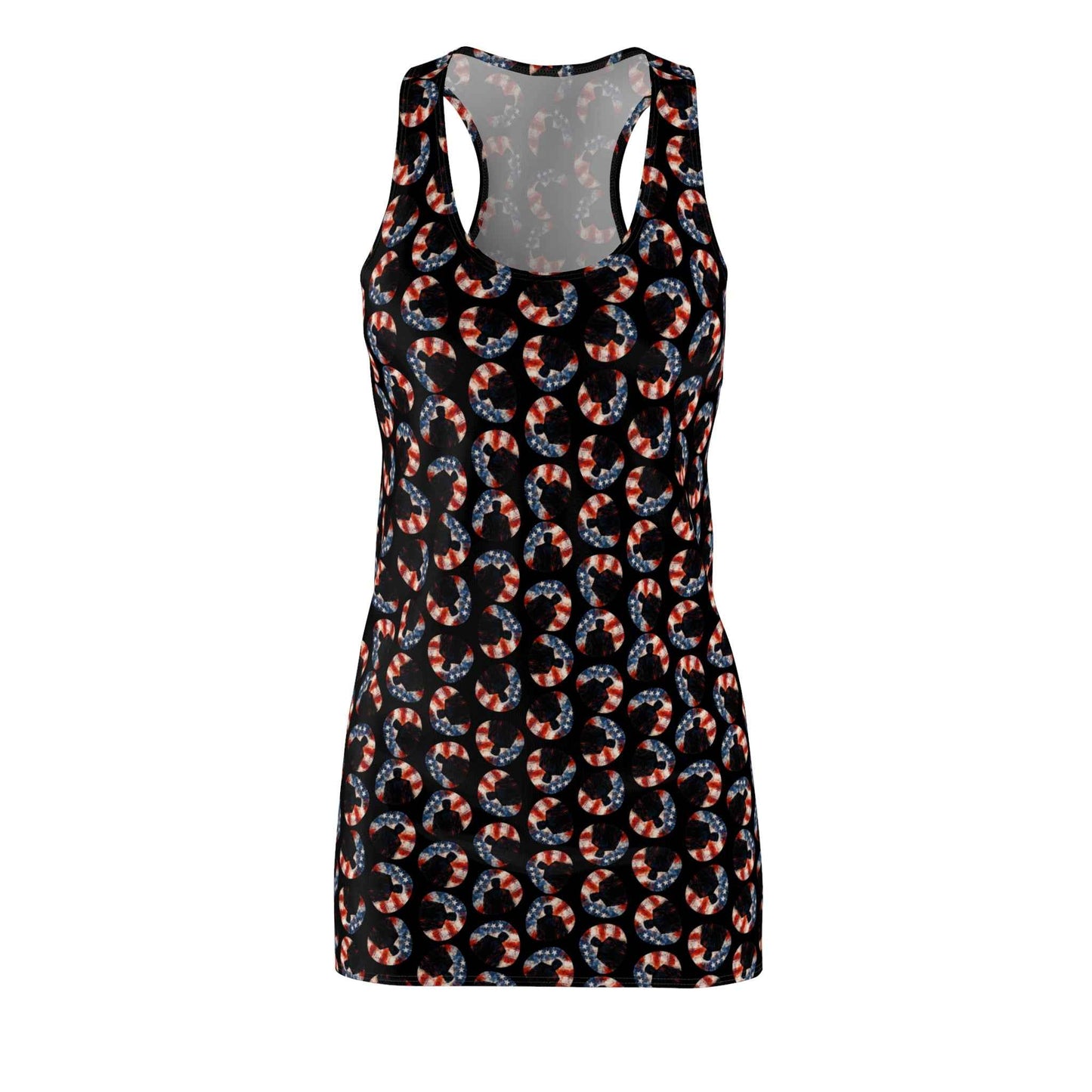 Stars & Stripes Crescent Racerback Dress