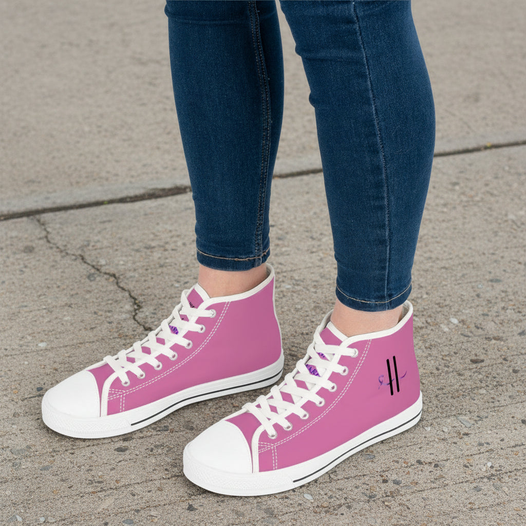 Pause & Play Women’s High-Top Sneakers | Epilepsy Awareness Edition