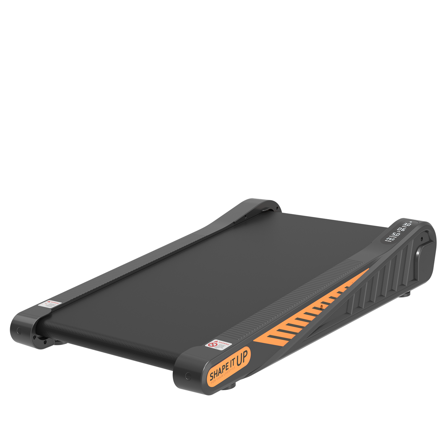 Tapis de course compact sous le bureau avec inclinaison de 8 %