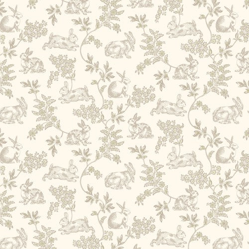 Tela de algodón de fondo ancho Candlelight & Romance Toile