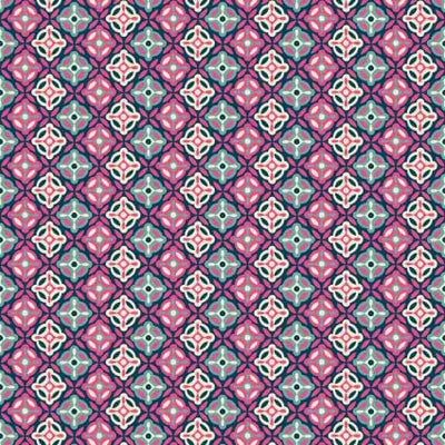 118" Paradise Birds Floral Tiles Wideback Fabric