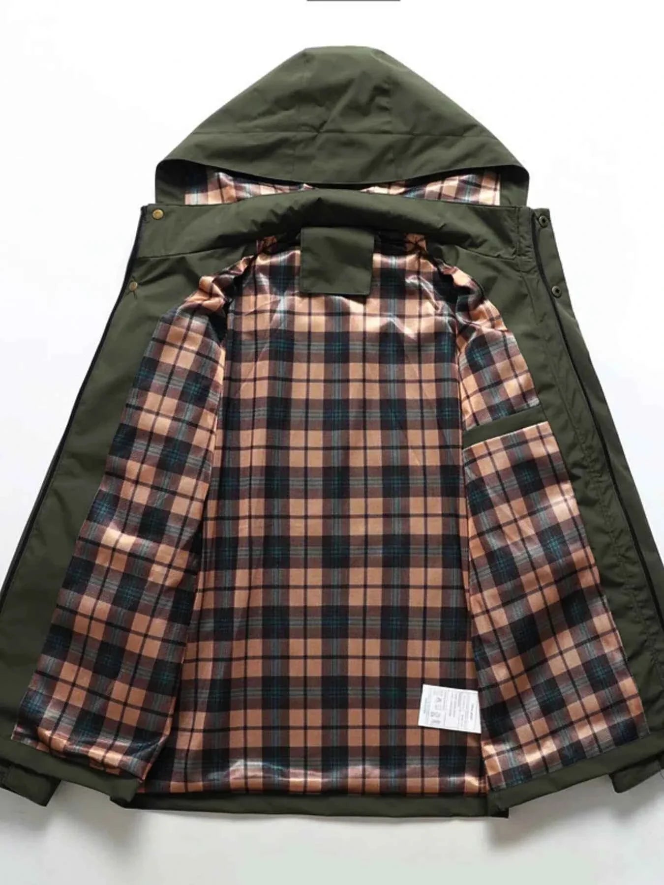 Men's Plus Size Hooded Windproof Coat