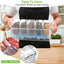 Ice Chilled Condiment Caddy Serving Tray with Removable Containers