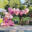 119 Pcs Peach Pink Rose Gold Latex Balloons for Celebrations