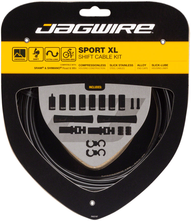 Kit de câble de changement Jagwire Sport XL pour SRAM/Shimano - Noir