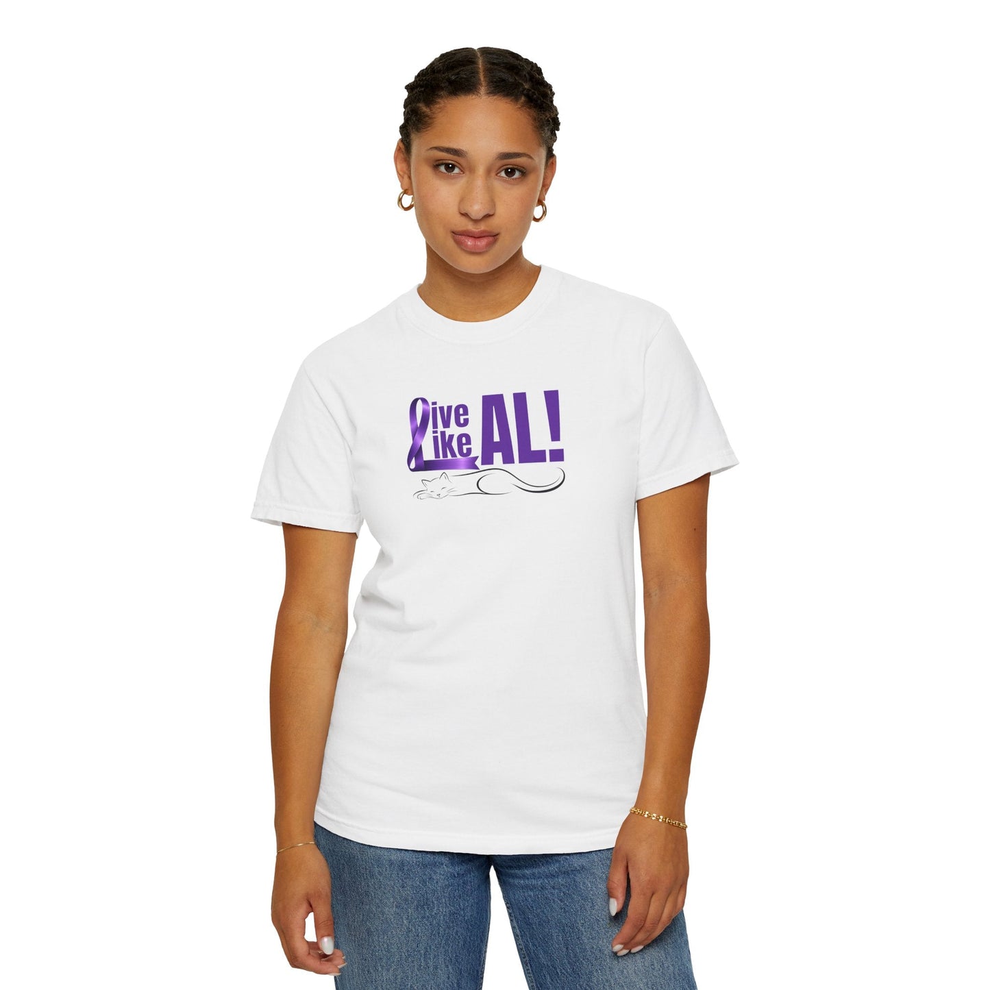 Live Like AL T-Shirt – Epilepsy Awareness Cat Tee