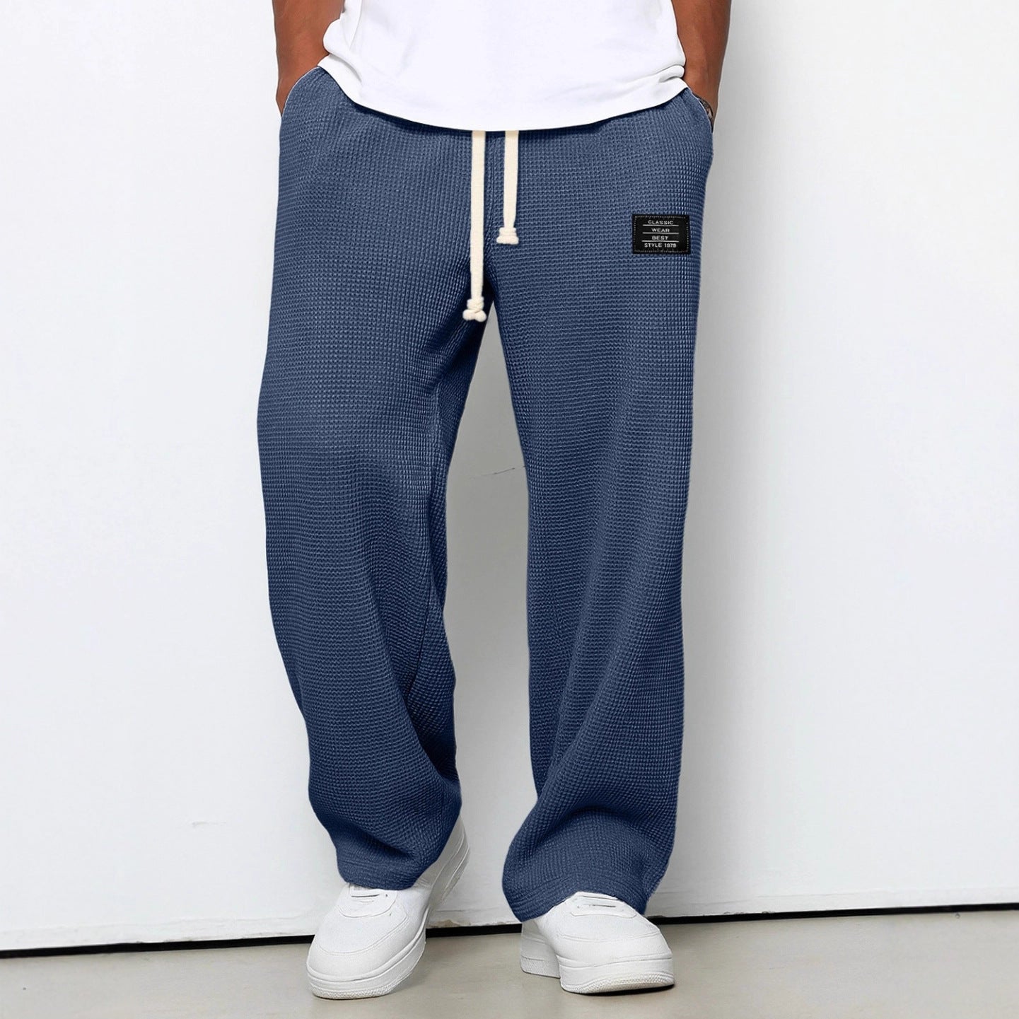 Pantalons de survêtement décontractés pour hommes à coupe ample pour le printemps et l'automne