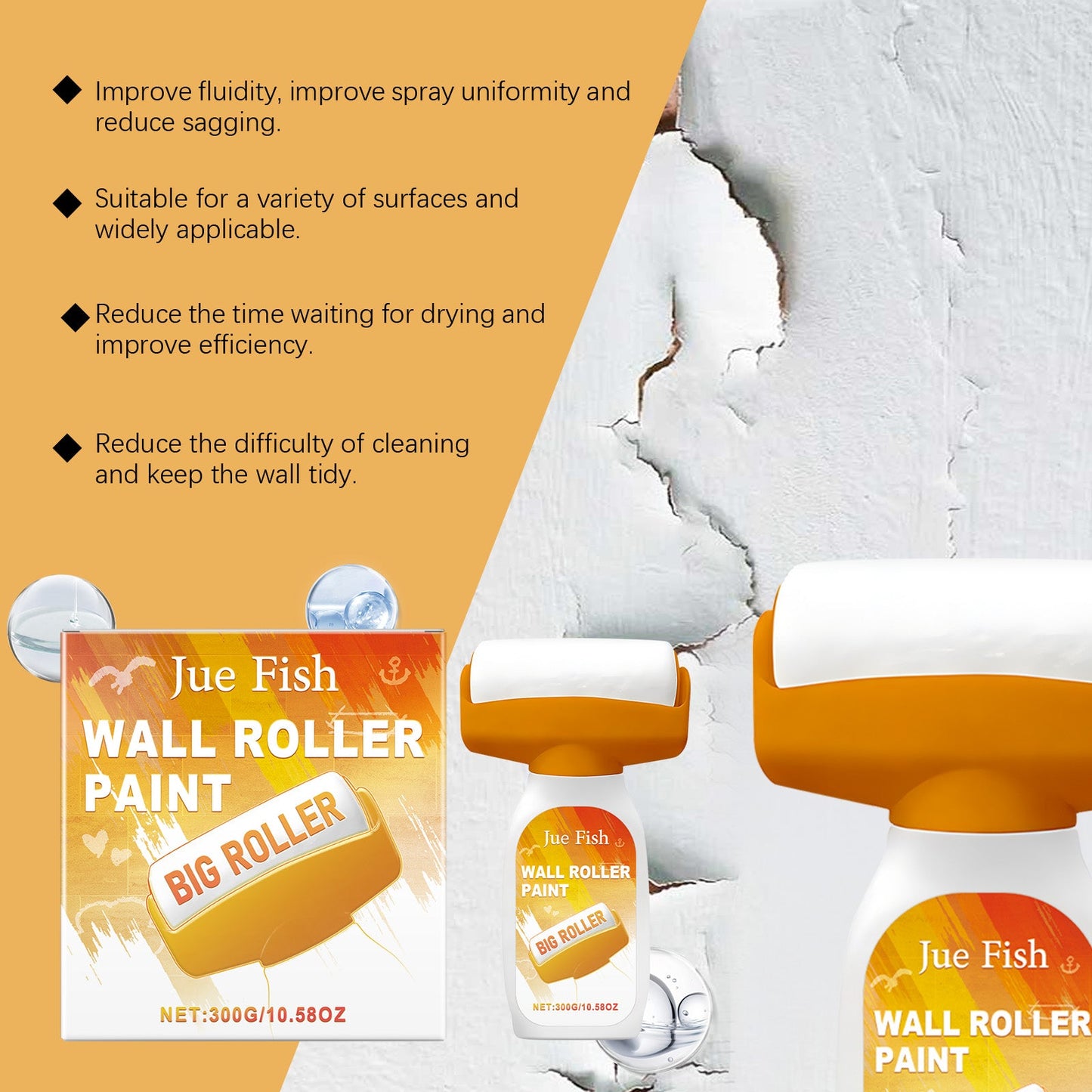 Premium Wall Repair Roller for Flawless Finishes