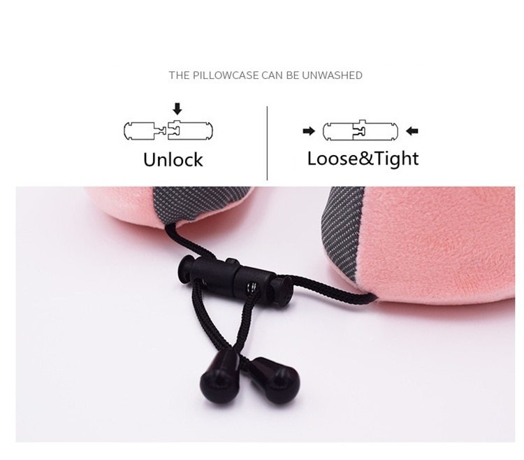 Premium Memory Foam Travel Pillow Kit