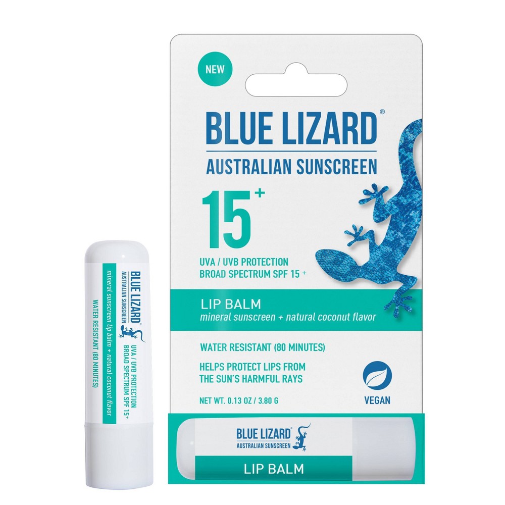 Baume à lèvres Blue Lizard avec SPF 15 - 0,13 oz