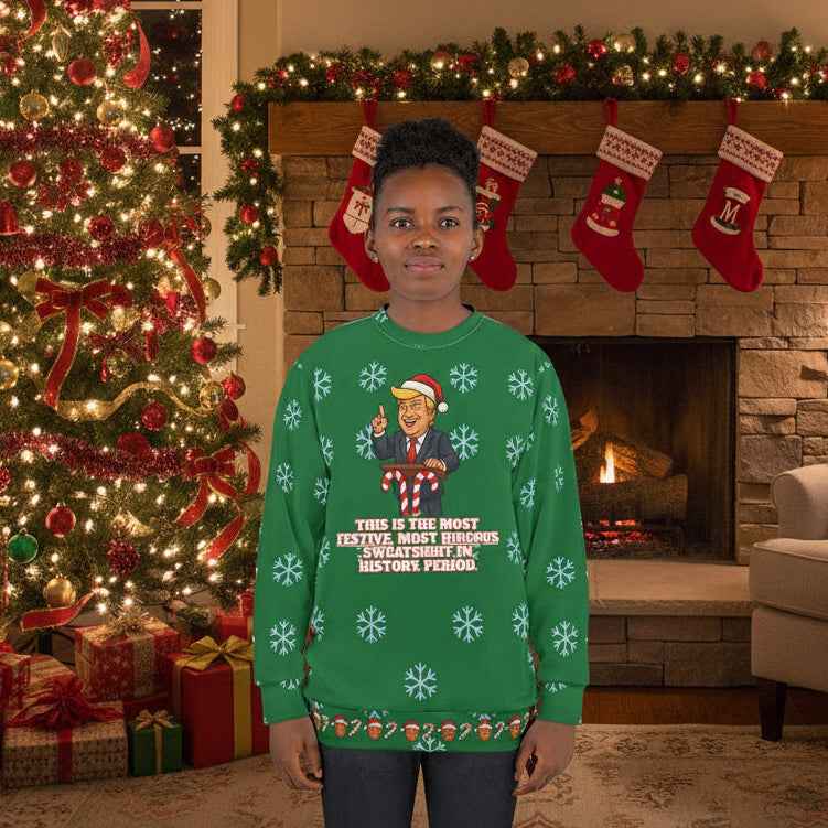 Most Hideous Christmas Sweatshirt – Parody Design
