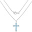 Elegant 3.85 Carat Blue Topaz Sterling Silver Pendant