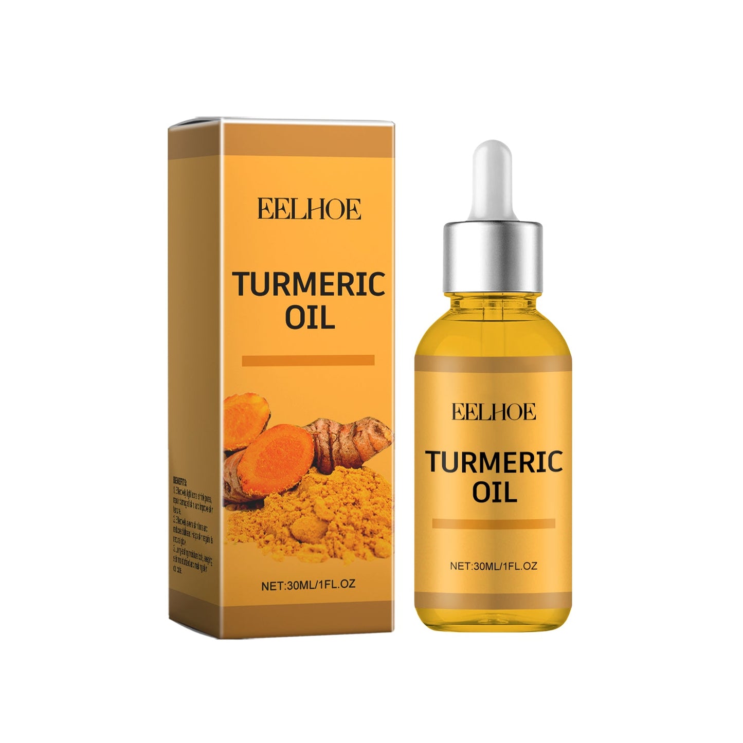 Sérum Facial à l'Huile Essentielle de Curcuma pour Peau Délicate