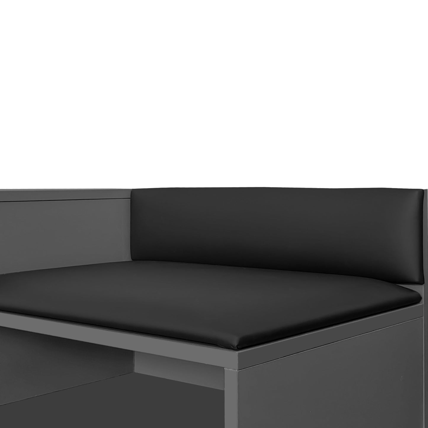 Modern Shoe Storage Bench with Hidden Storage and Upholstered Cushions for Bedside, Living Room and Entryway (Gray) - Korvel