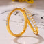 Anillo apilable de acero de titanio con zirconita para mujeres