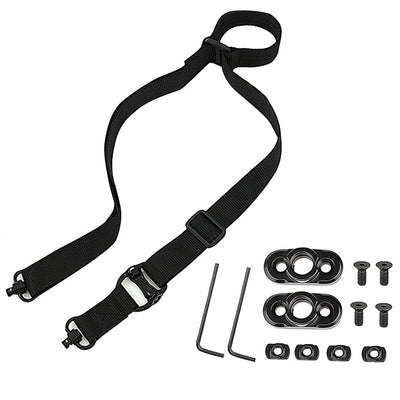 QD Buckle Double point Tactical Nylon MS4 Tactical Gun Rope Slanting Double point Strap Outdoor Real Person CS Training Nylon Gun Strap - Korvel