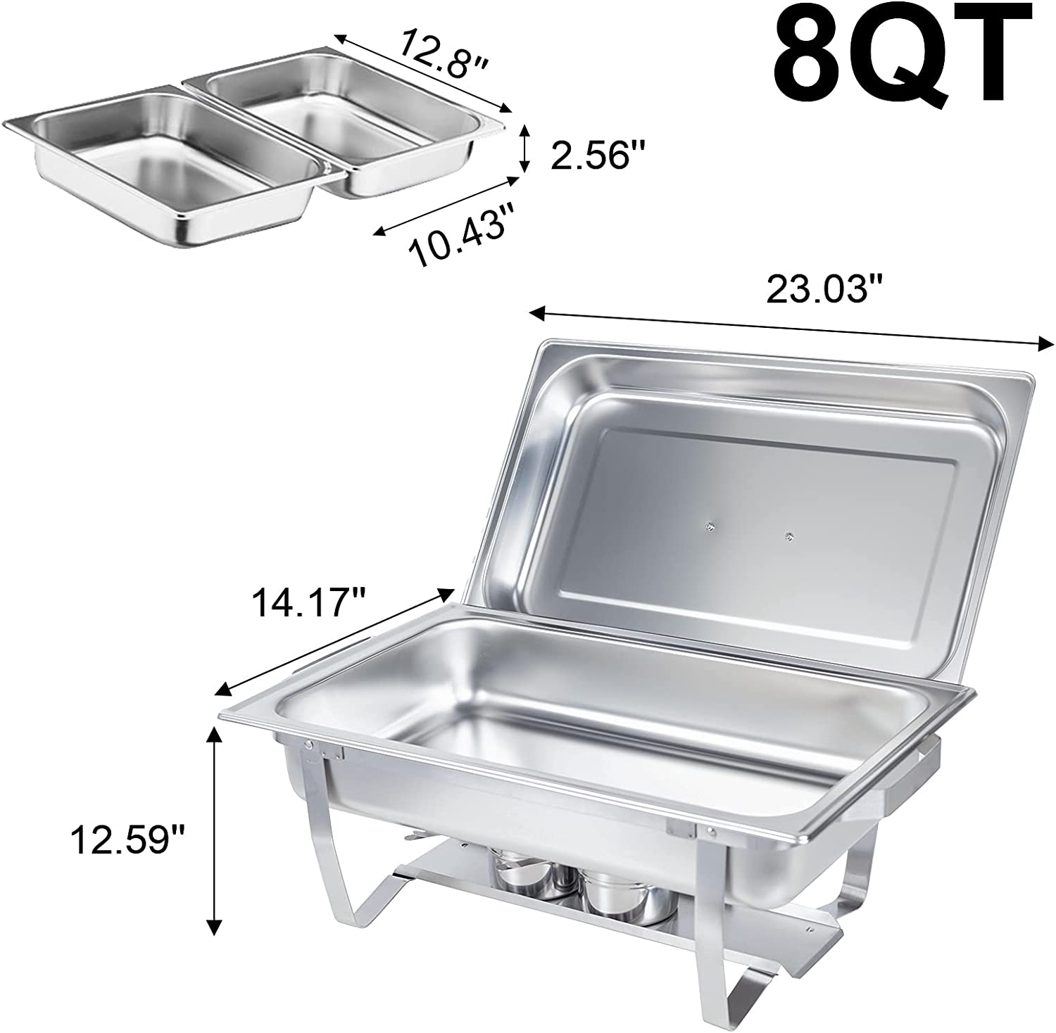 Buffet Catering Dish For Home and Outdoor 2 sets - Korvel