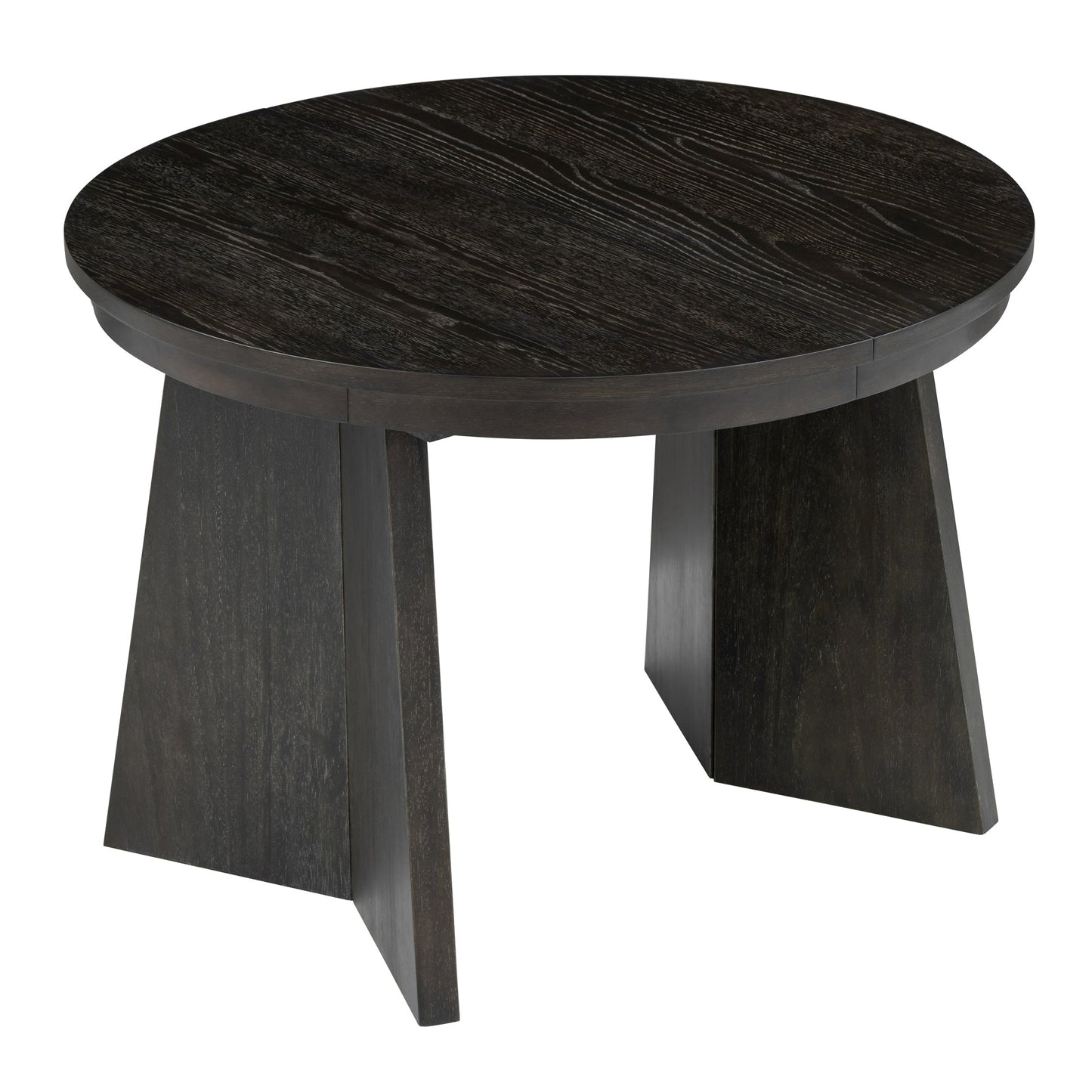 TREXM 5-Piece Retro Dining Set with Expandable Table & Chairs