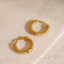 18K Gold-Plated Stainless Steel Huggie Earrings - Korvel