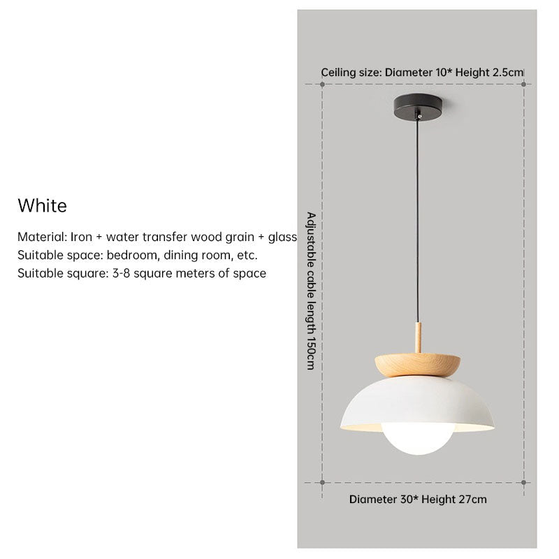 Modern Wabi Sabi Chandelier Japanese Wooden Pendant Light Decorative Indoor Metal Pendant Light - Korvel