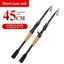 1.5 - 2.4M Telescopic Carbon Fishing Rod Rotary Baitcasting (8 - 25g) with Wooden Handle - Korvel